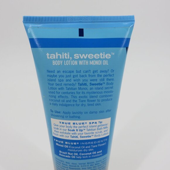 True Blue Spa Tahiti Sweetie Monoi Oil Body Lotion 8oz USED See Current Weight - Picture 8 of 12